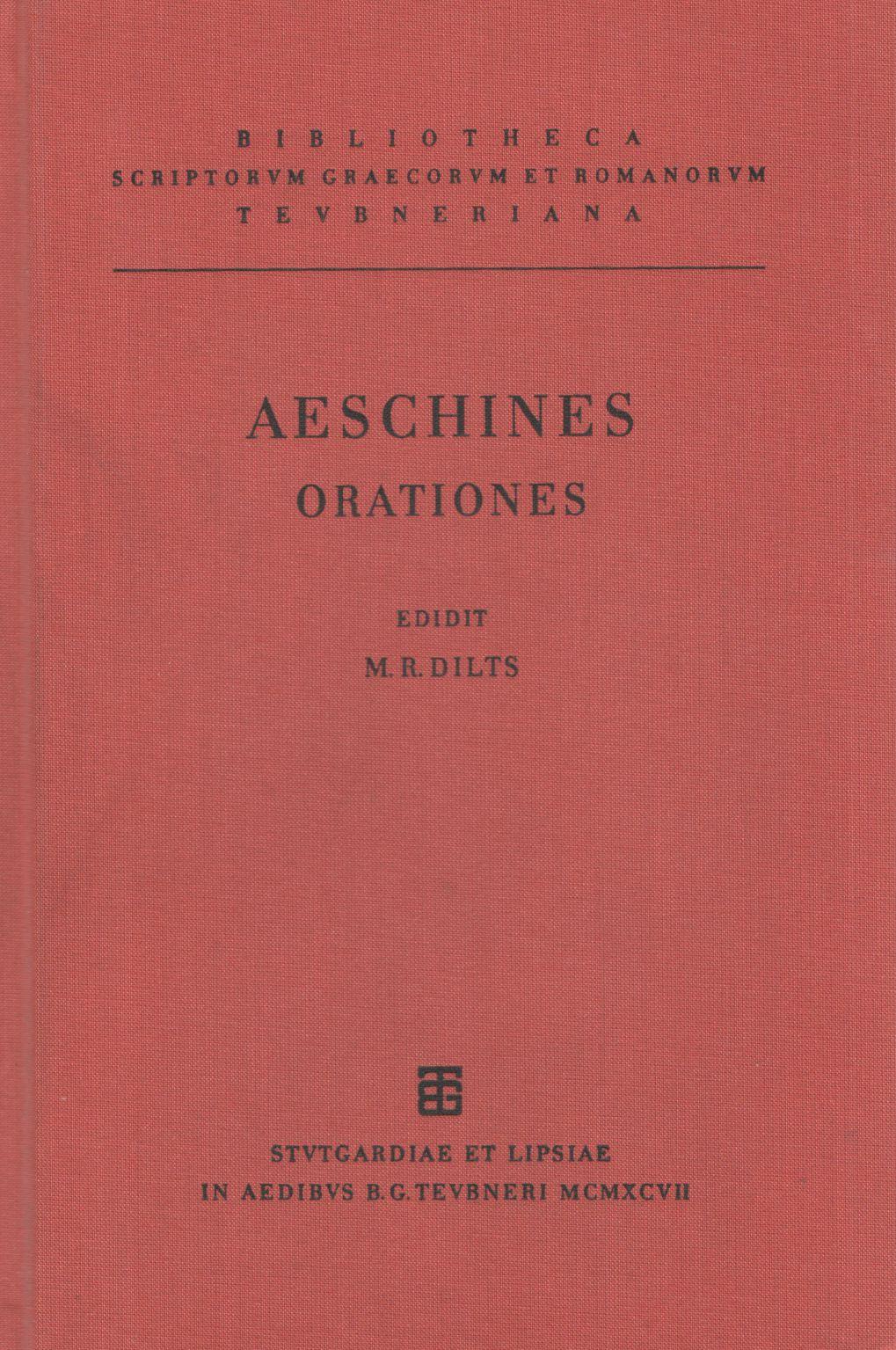 AESCHINIS ORATIONES
