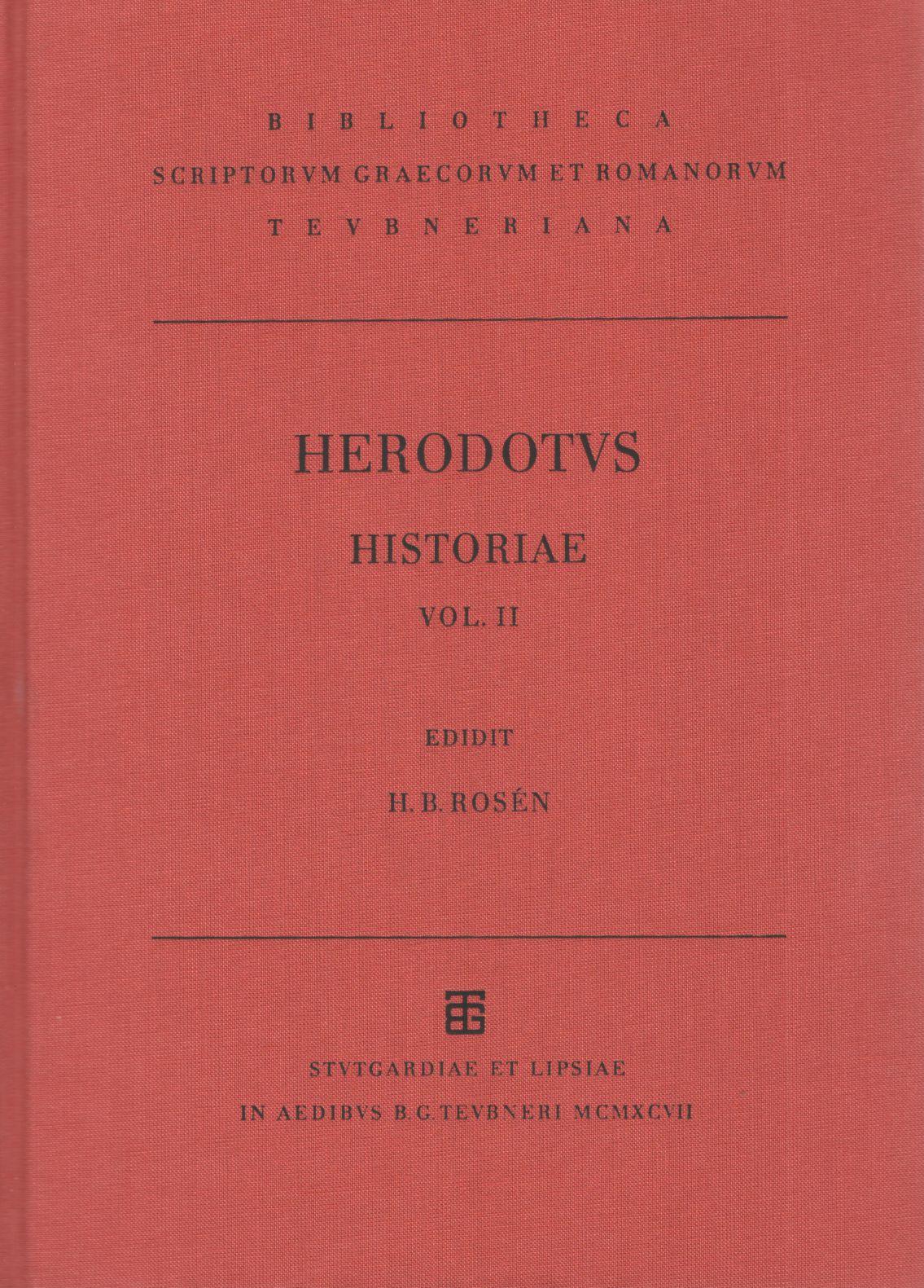 HERODOTI HISTORIAE VOL. II LIBRI V-IX