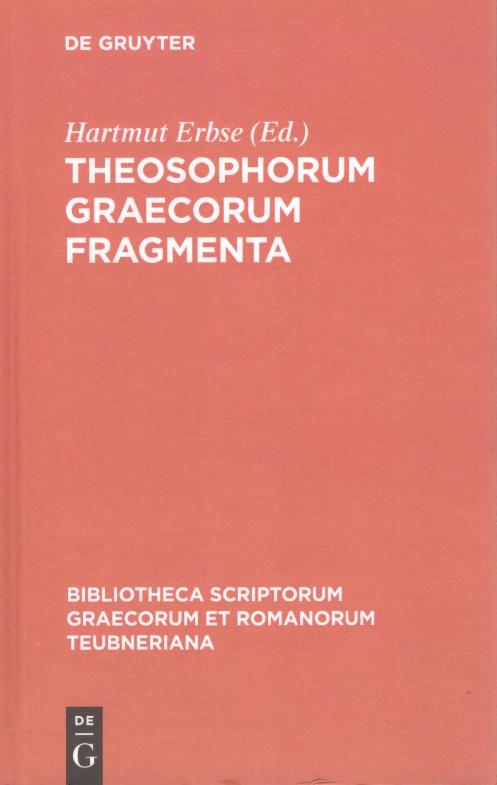 THEOSOPHORUM GRAECORUM FRAGMENTA