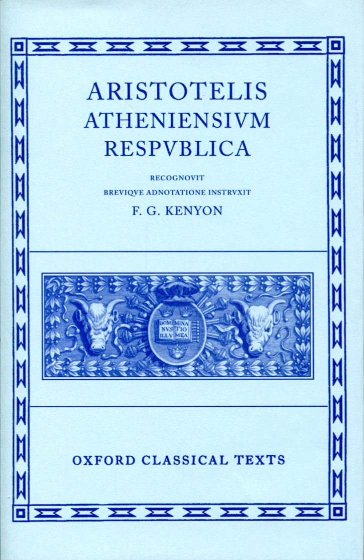 ARISTOTLE ATHENIENSIUM RESPUBLICA