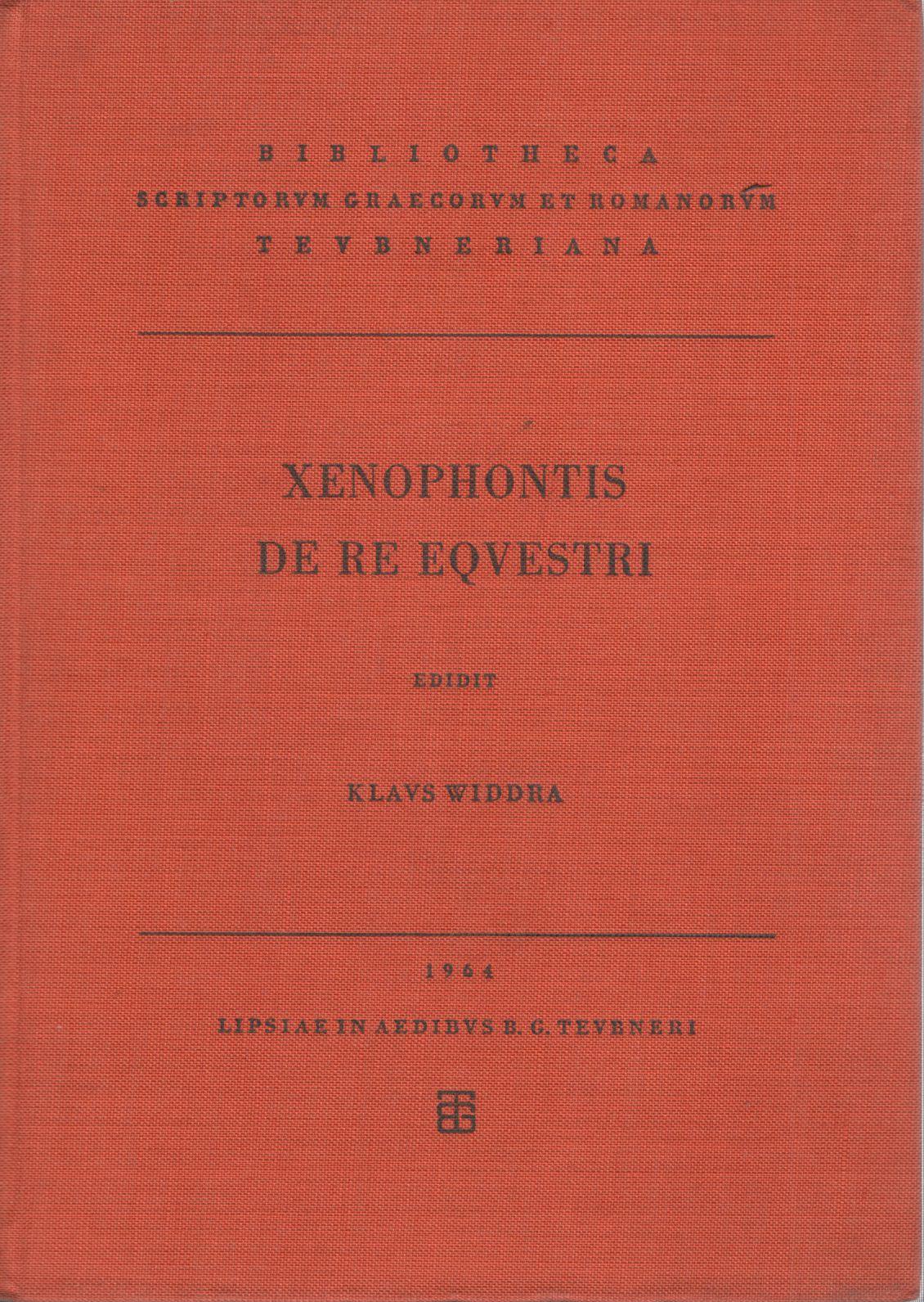 XENOPHONTIS DE RE EQUESTRI
