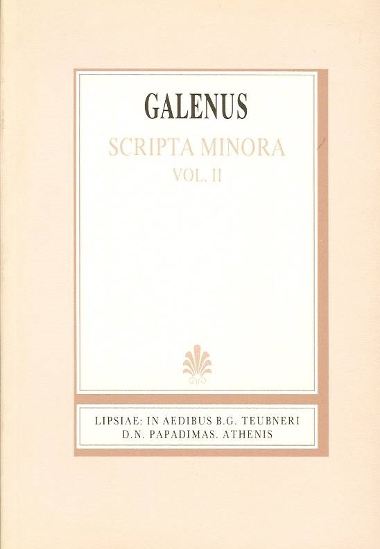 Galeni, Scripta Minora, Vol. II [Γαληνού, 