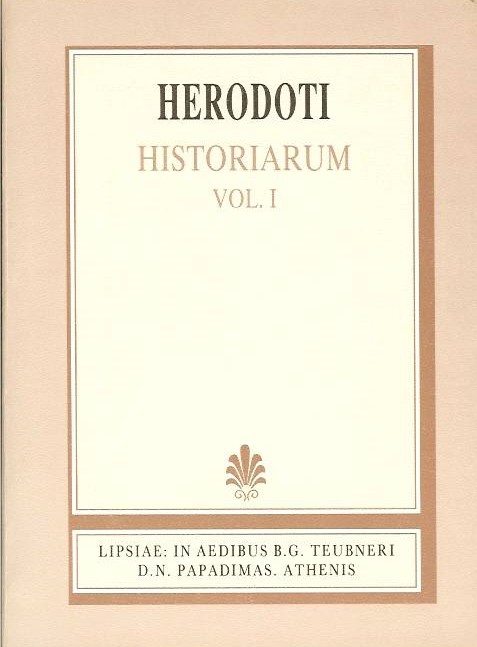 Herodoti, Historiarum, Vol. I [Ηροδότου, Ιστορίαι, τ. Α