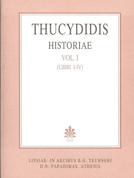 Thucydidis, Historiae, Vol. I, Libri I-IV [Θουκυδίδου, Ιστορίαι, τ. Α
