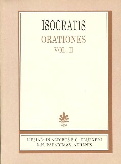 Isocratis, Orationes, Vol. II, [Ισοκράτους, Λόγοι, τ. Β']