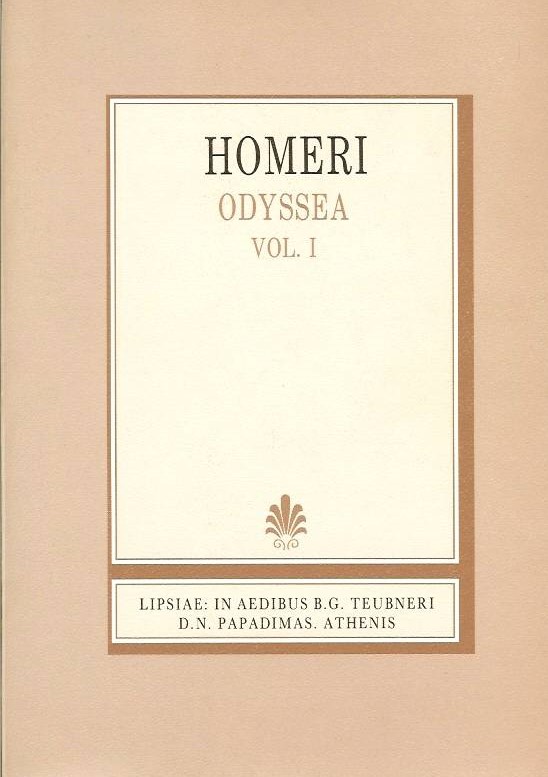 Homeri, Odyssea, Vol. I, [Ομήρου, Οδύσσεια, Ραψωδίαι α-μ, τ. Α