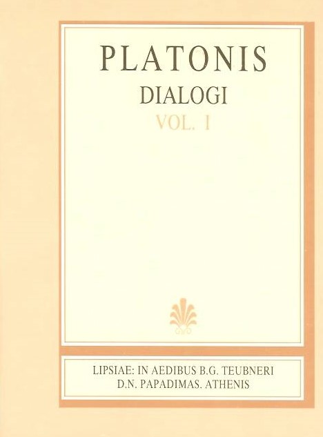 Platonis, Dialogi, Vol. I, [Πλάτωνος, Διάλογοι, τ. Α