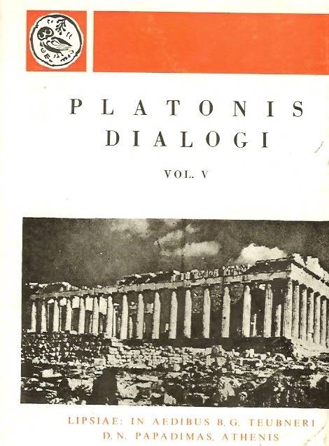 Platonis, Dialogi, Vol. V, [Πλάτωνος, Διάλογοι, τ. Ε