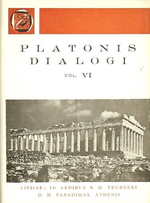 Platonis, Dialogi, Vol. VI, [Πλάτωνος, Διάλογοι, τ. ΣΤ