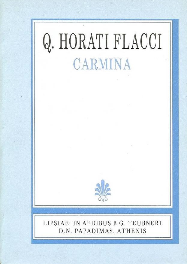Q. Horati Flacci, Carmina, libri I-IV, [Κοίντου Οράτιου Φλάκκου, Ωδαί βιβλία Α