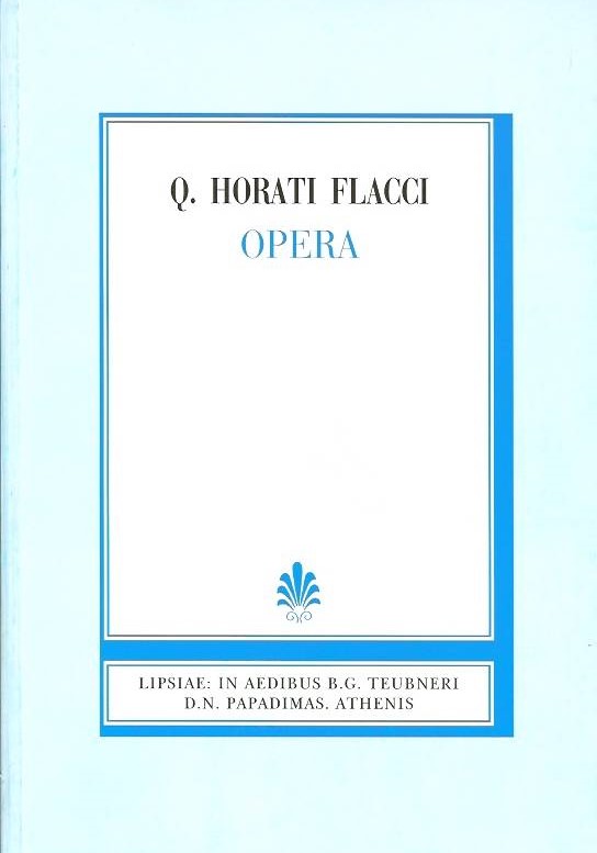 Q. Horati Flacci, Opera. Carmina: Libri I-IV, [Κοίντου Οράτιου Φλάκκου, Ωδαί: βιβλία Α'-Δ']