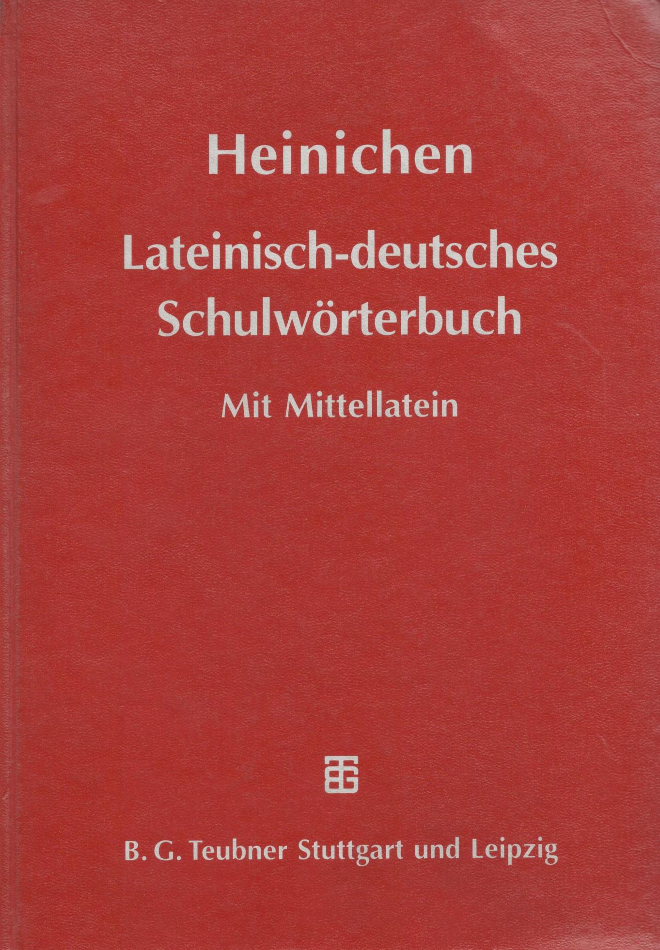 LATEINISCH-DEUTSCHES SCHULWORTERBUCH