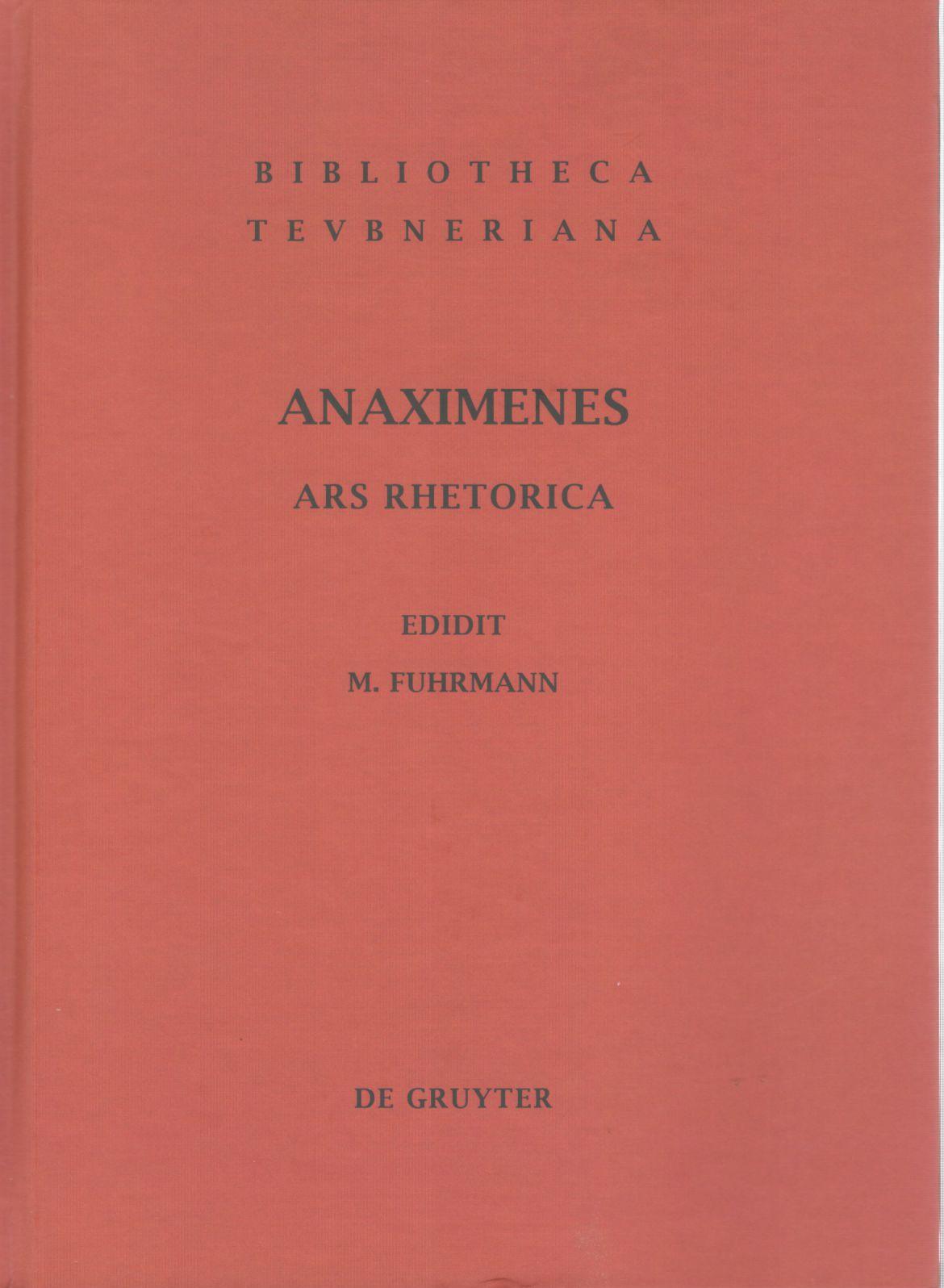 ANAXIMENES ARS RHETORICA