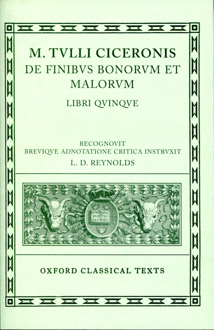 CICERO DE FINIBUS BONORUM ET MALORUM