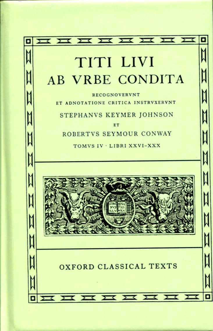 LIVY AB URBE CONDITA BOOKS XXVI-XXX