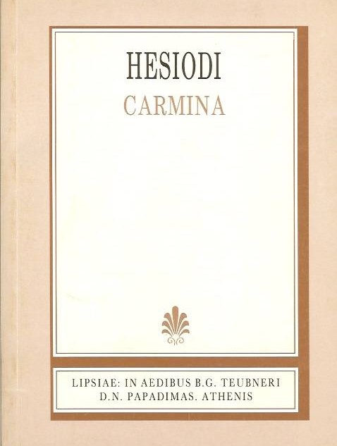 HESIODI, CARMINA (ΗΣΙΟΔΟΥ, ΑΣΜΑΤΑ) {ΧΑΡΤΟΔΕΤΟ}