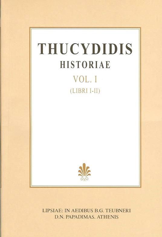 THUCYDIDIS, HISTORIAE, VOL. I, LIBRI I-II (ΘΟΥΚΥΔΙΔΟΥ, ΙΣΤΟΡΙΑΙ, Τ. Α